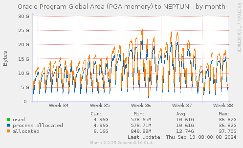 Oracle Program Global Area (PGA memory) to NEPTUN