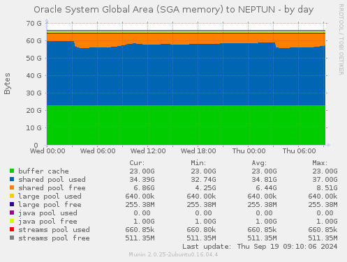 Oracle System Global Area (SGA memory) to NEPTUN