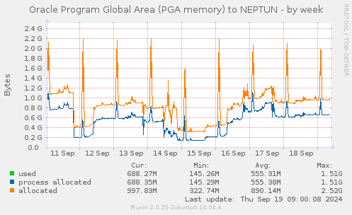 Oracle Program Global Area (PGA memory) to NEPTUN