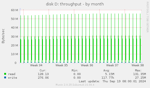 disk D: throughput